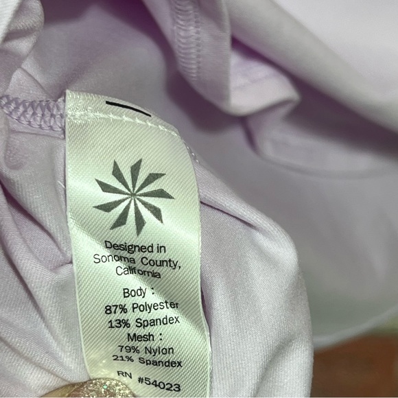 Athleta unstinkable mesh back tank top lavender purple NWT Sz.XXS - Picture 4 of 6